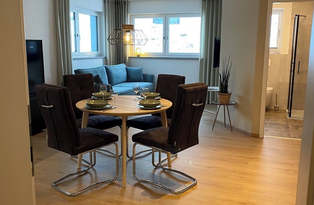Cozy modern equipped vacation apartment in a quiet location at the end of the village