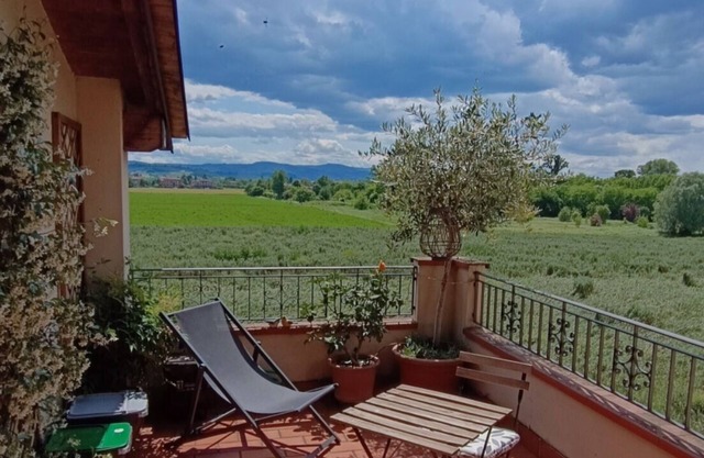 Cozy one-bedroom apartment between town and hills.