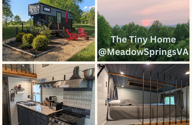 Cozy tiny home w/lofted king bed, outdoor oasis and 5-15m to local activities