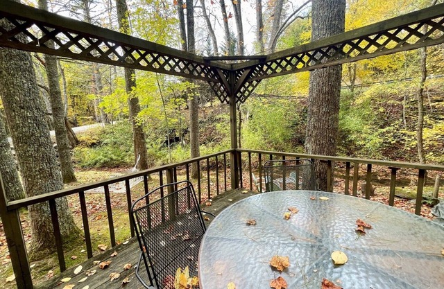 Creekside 4 BR Pet Friendly Cabin w/Hot Tub, Foosball, Fire Pit, WiFi