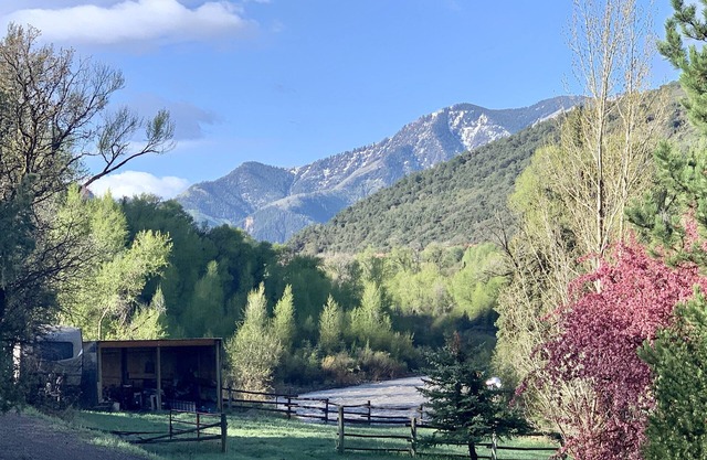 Crystal River Chalet on 2 acres with over 500ft of river frontage.