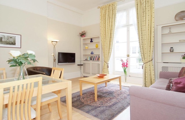 Delightful bright and airy with high ceilings and access to two small balconies