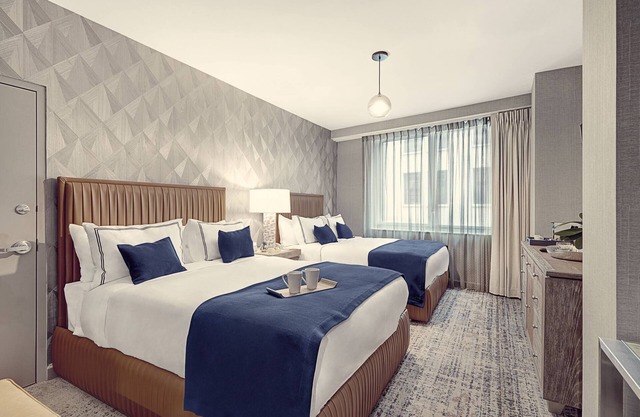 Deluxe Two Queen Bedded Room at The Artezen Hotel, Minutes to Central Park