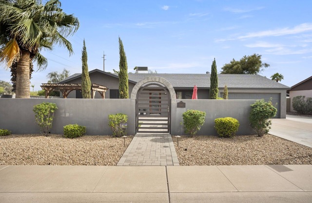 Desert Oasis with a Private Pool and 2 secluded, outdoor entertainment spaces.