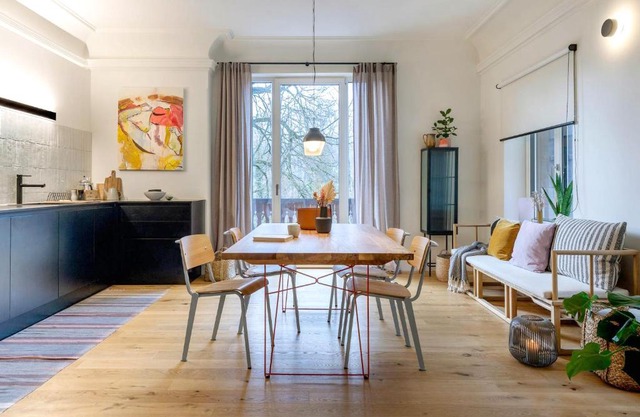 Design&Natur - hochwertige Ferienwohnung "Sundowner" in alter Villa