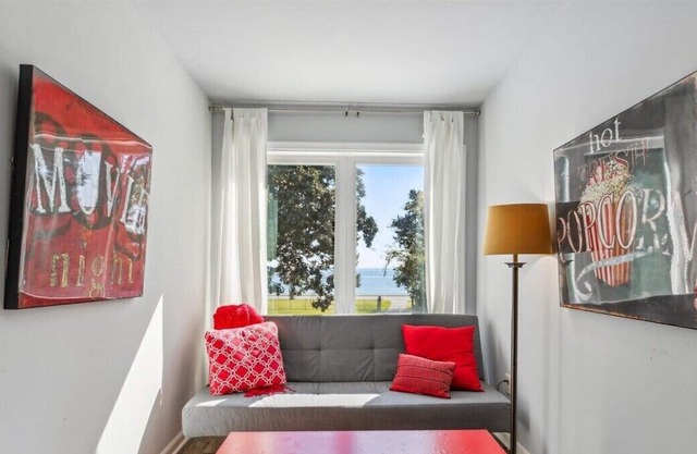Discover a compact studio with private Chesapeake Bay view, designed for extended stays