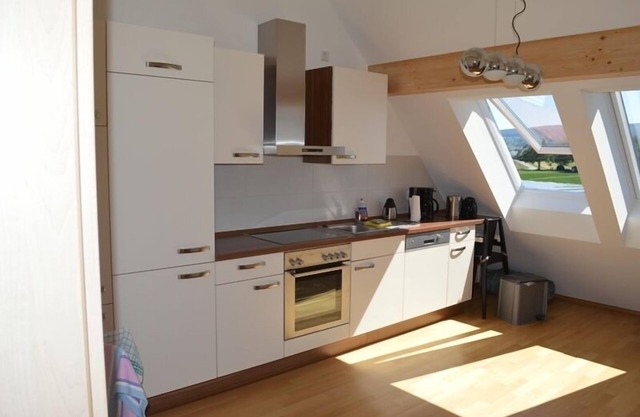 Double room in the attic with shower and WC