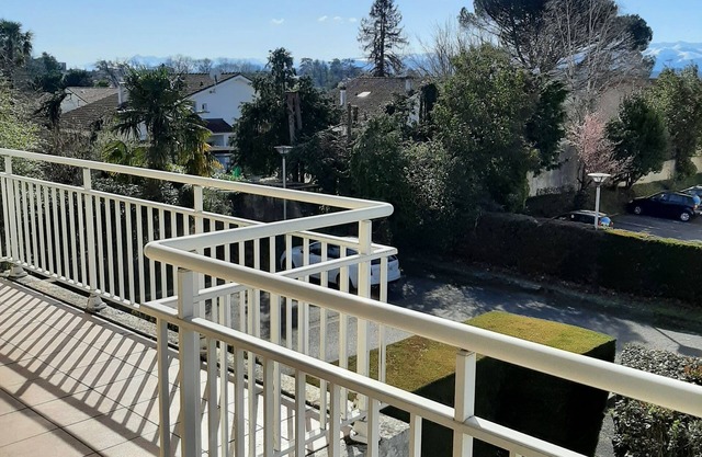 Double terrace apartment with mountain view