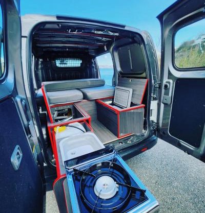 Electric Minicamper blue
