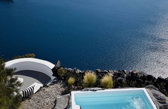 Elegant Santorini Villa | Private Plunge Pool | Eden Villas Two Bedroom Villa |.