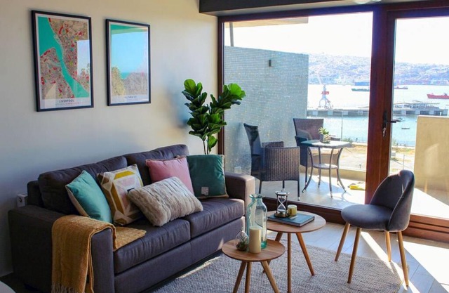 Espectacular departamento con vista al mar en Mirador Barón Valparaíso