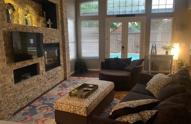 Executive Pool Home in Far North Dallas with Game and Media Room