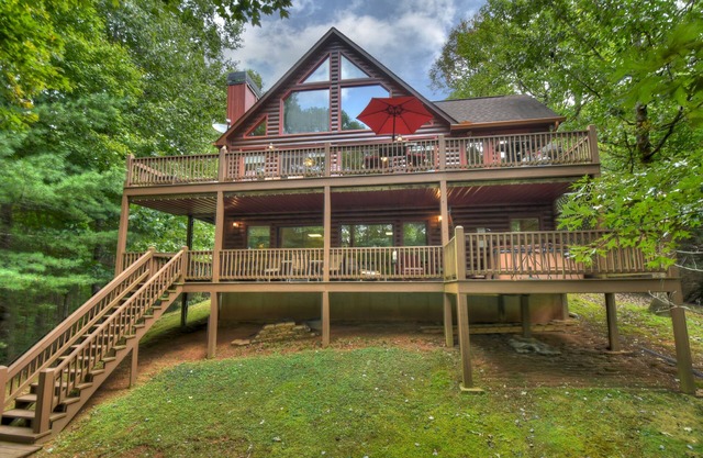 Experience Lakeview Retreat, where pets are pampered by the shimmering waters. Unwind in a hot tub, enjoy WiFi, and a full game room w/pool table