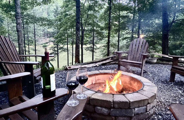Family Cabin sleeps 12, 10 Acres, Private Pond, Canoes/Paddle Boat, Blue Ridge