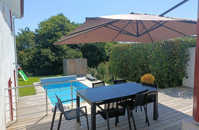 Family home with heated pool