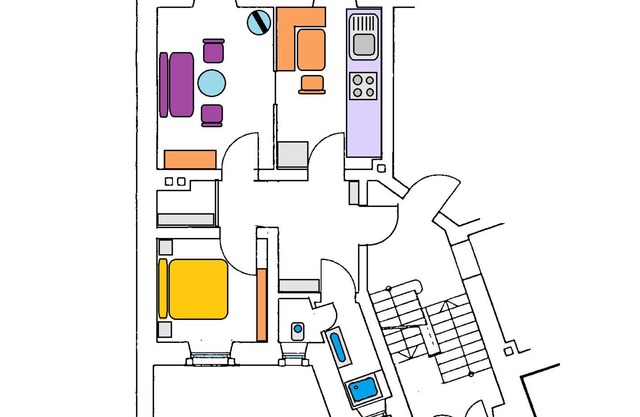 Ferienwohnung Classic, 60qm, 1 Schlafzimmer, max. 4 Personen