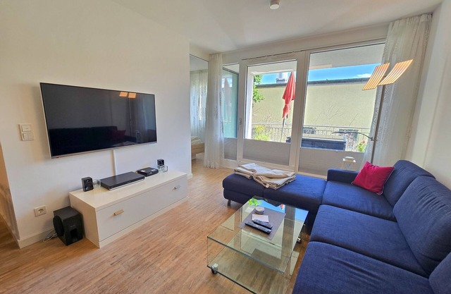 Ferienwohnung mit 1 Schlafzimmer, Kamin und Balkon