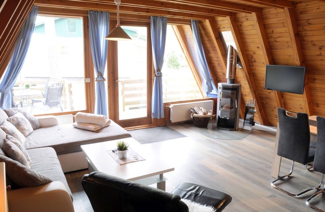Finnhütte Kaminofen - Zinnowitz, Finnhütte am Ostseestrand