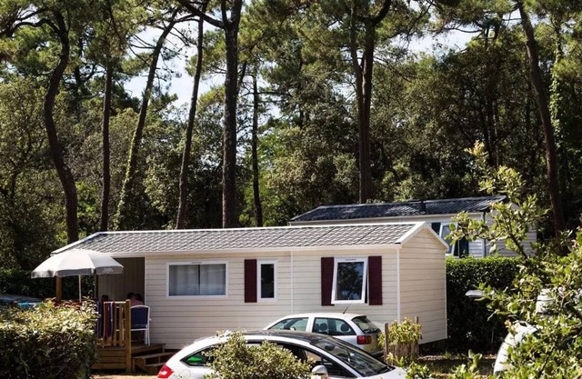 Flower Camping Les Dunes * - Mobil Home Comfort 28m2 - 3 bedrooms - Large terrace + TV 6 people