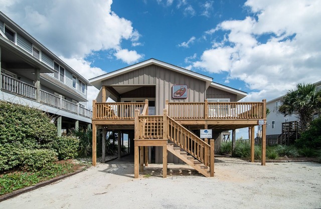 Four bedroom Ocean Front home with Elevator on Pawley's Island Beach