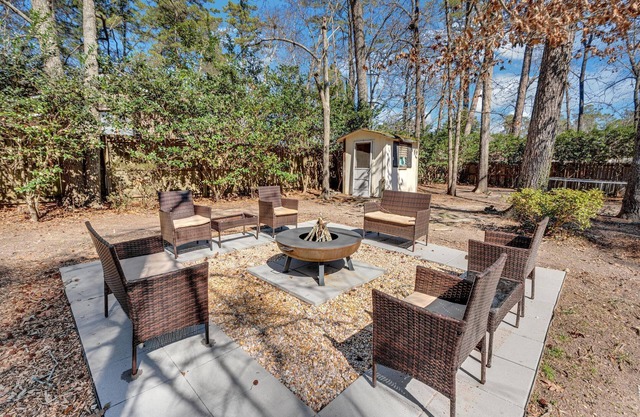 Foxhall Manor Master’s Retreat Hot tub and Fire pit
