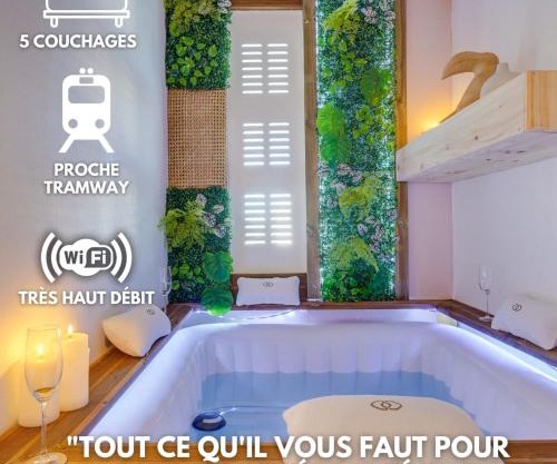 Fridhome Jacuzzi Parking Wifi Fibre 2MIN Tram