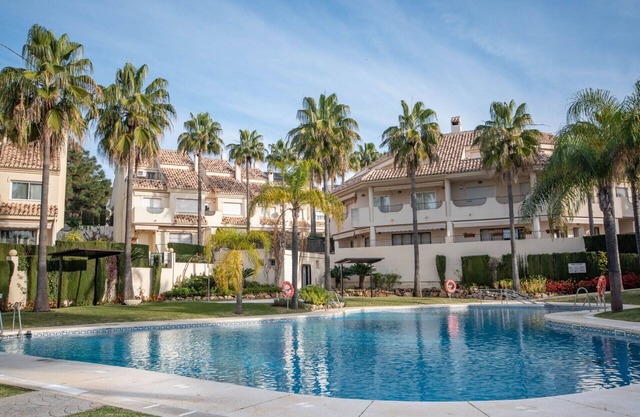 Front line beach townhouse with sea views and south facing, in Costabella