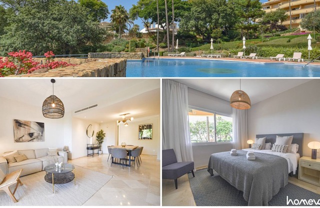 Front line golf apartment in Elviria, Marbella