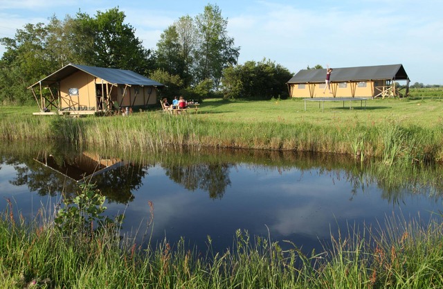 Fully mobilized, luxury safari tent, sleeps 6, separate private bathroom
