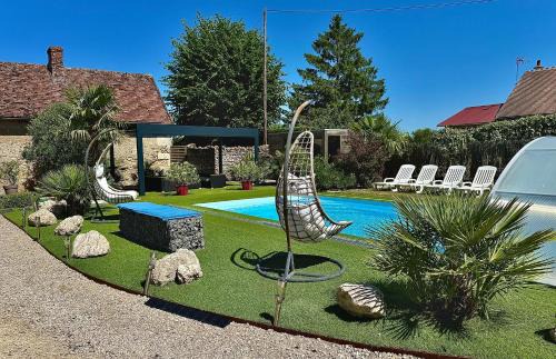 Gîte La Belle Aventure avec piscine et jacuzzi