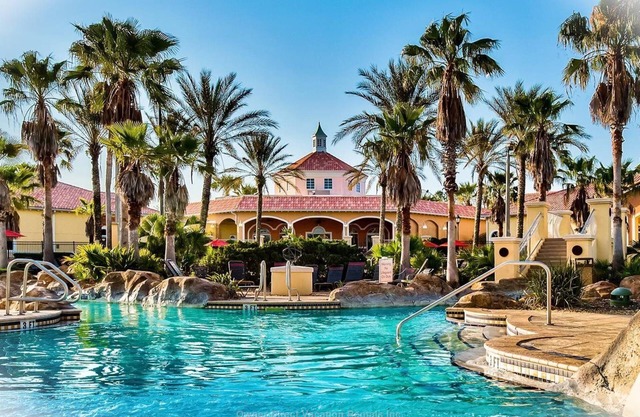 Gated Tropical Water Park Resort, lazy river, water slide, heated pools & more