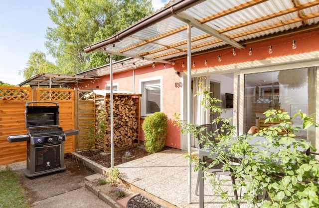 Gemütliches Tinyhouse Bungalow mit Kamin & Sauna am See