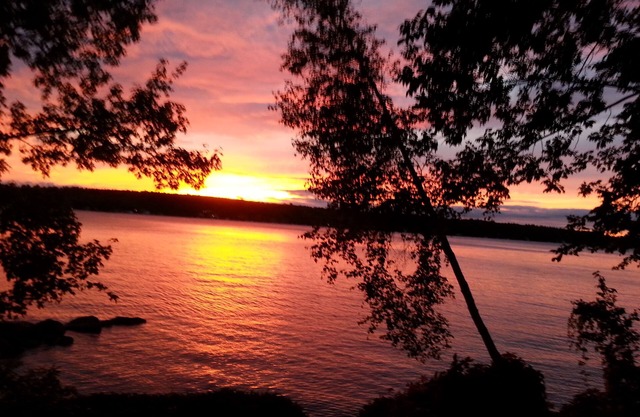 Gilford Waterfront home, private beach & dock, sunsets, Decks, views & more !