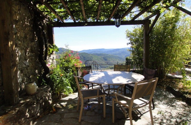 Gite 5 persons in a stone mas, swimming pool, property 10Ha, panoramic view
