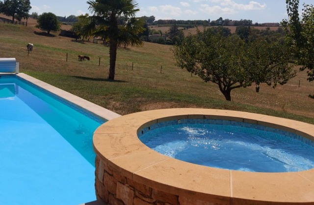 Gîte near LYON with outdoor swimming pool and indoor Jacuzzi, Sauna
