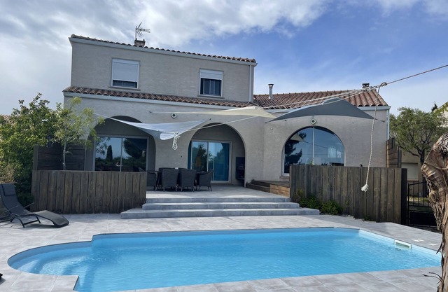 Grande Villa vue sur Mer, Terrasse, Piscine, Plages à 2km