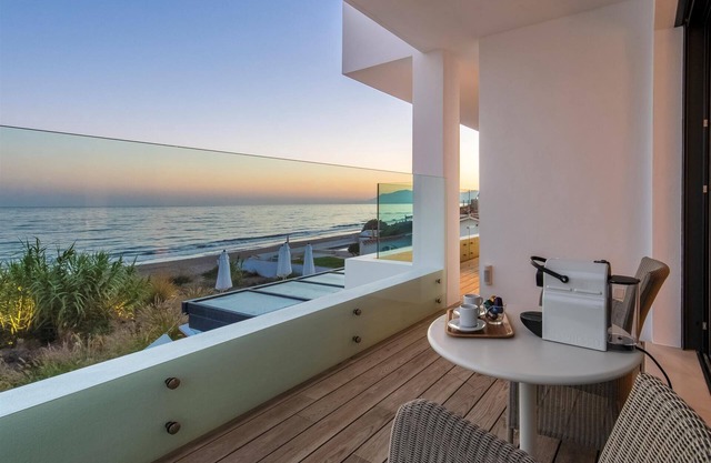 Great front line beach villa with private pool