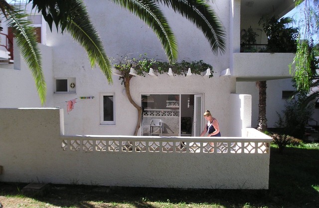 ground floor apartment with large terrace