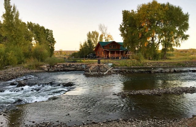 Hand Built Log Cabin On River - Three Bedrooms, Two Bath On Private 15 Acres