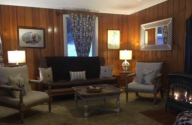Harrison lake house walking distance to town, pets okay