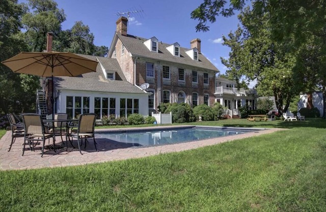 Historic Waterfront Estate with Pool & Pet-Friendly – Perfect for Fall Getaways