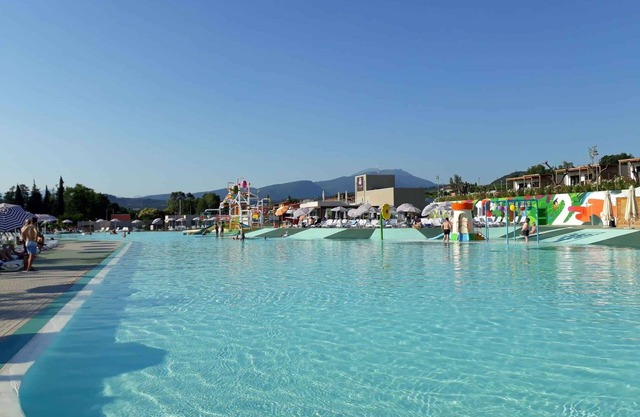 Holiday apartment with outdoor pool and balcony