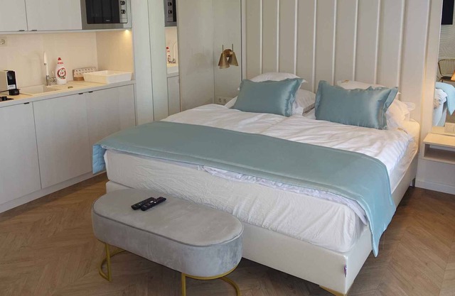 Holiday apartment with view, air conditioning and balcony