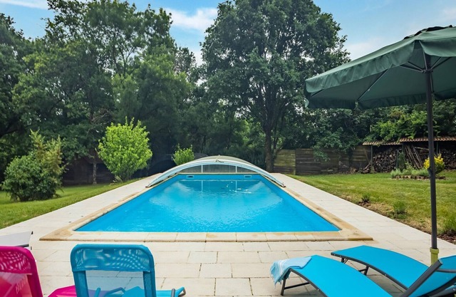 Holiday Home with Roofed Swimming Pool