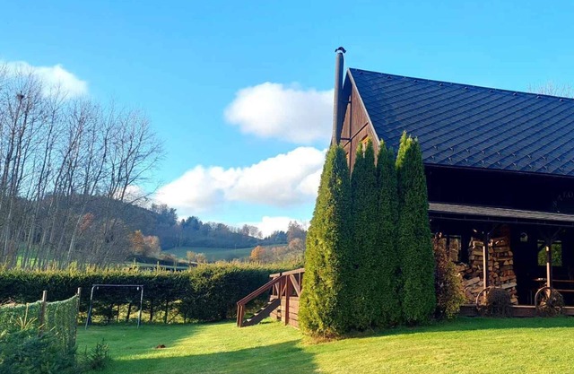 Holiday home with outdoor swimming pool and pub in western style