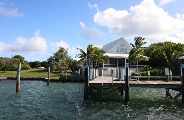 Hope Town harbor period home with lighthouse view