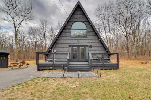 Hot Tub and Fire Pits Albrightsville A-Frame Cabin