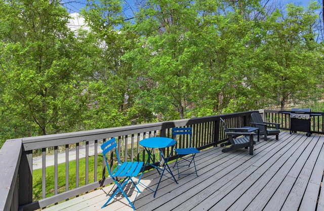 Hot Tub, Wraparound Deck, & WiFi at Chalet Cabin