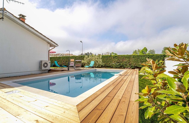 House in Mimizan with garden and private pool for 6 people