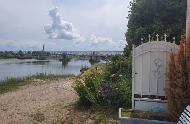 House on the banks of the Loire with exceptional view of the Château de Sully